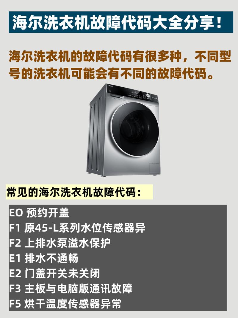 海尔洗衣机双桶显示E1故障码，该如何解决？