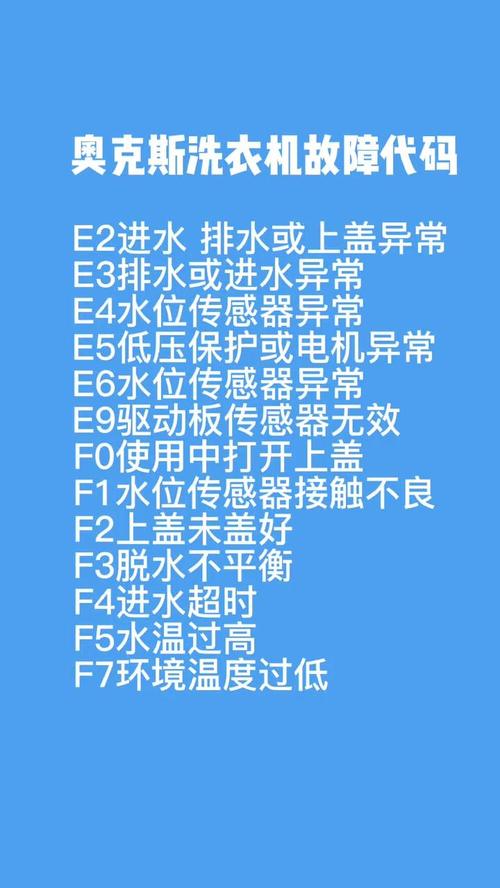 洗衣机故障码E5出现的原因是什么？